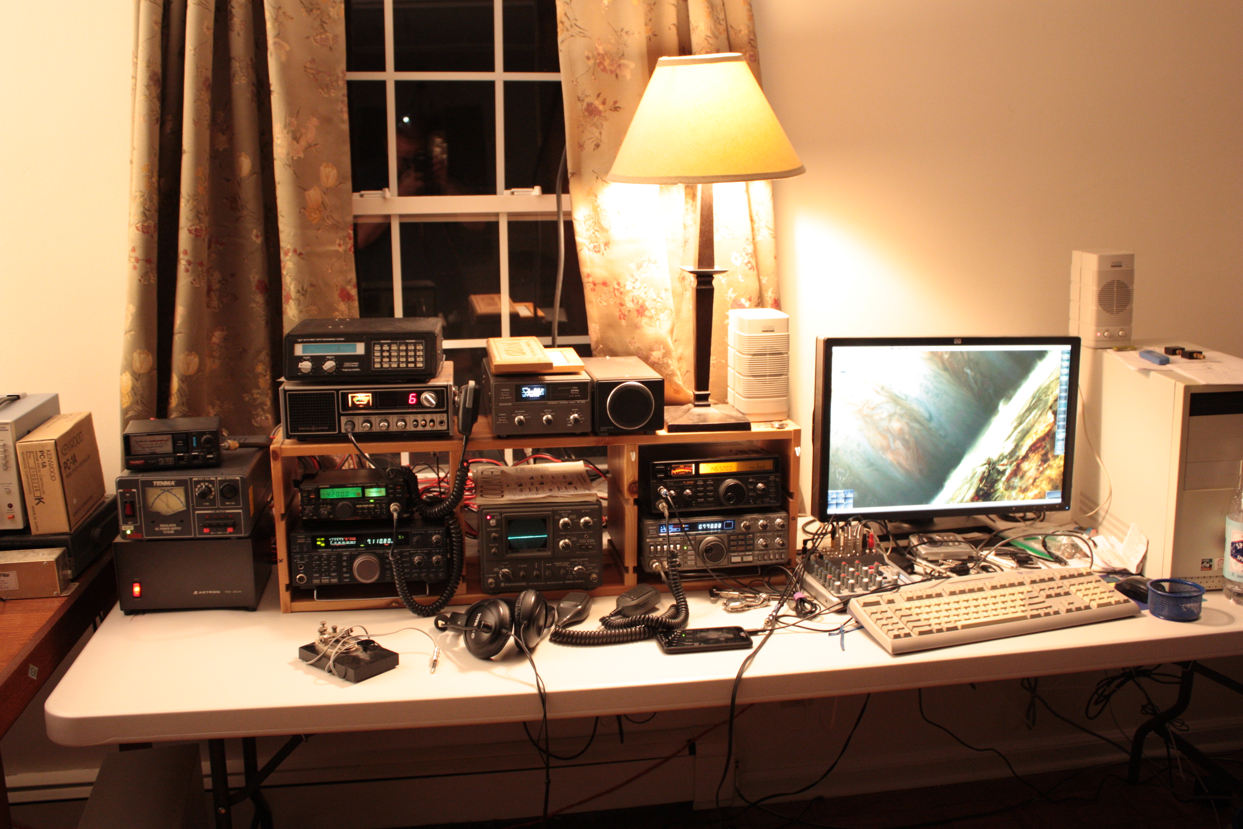 K2CR ham shack in 2019 K2CR ham shack in 2019