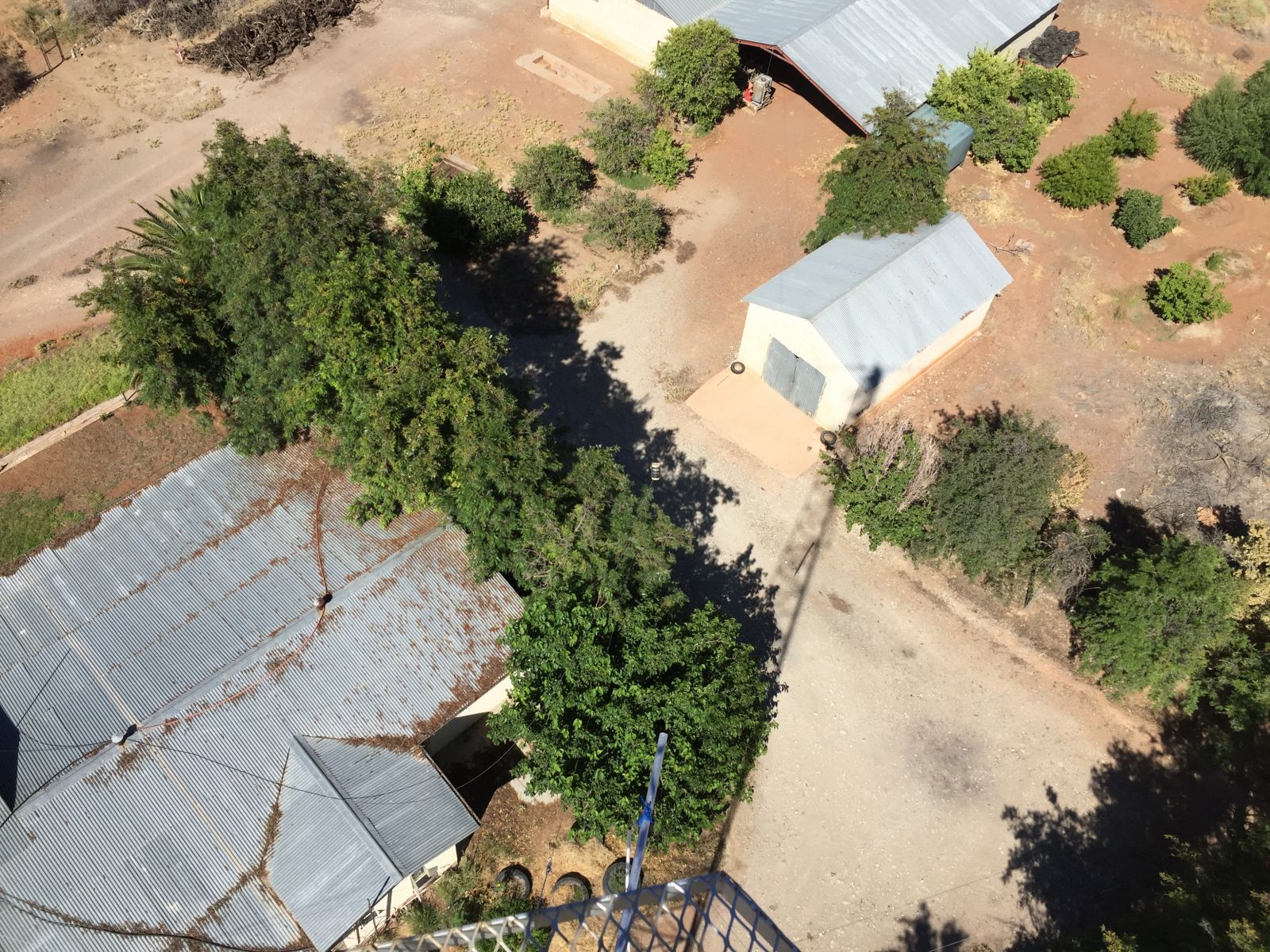 40m dipole faintly visible from tower to open barn